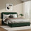 Lit plateforme tapissier Hayden