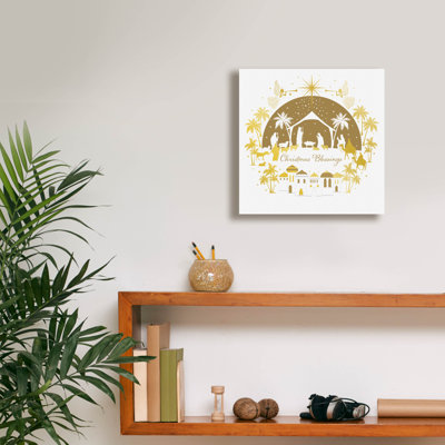  'Golden Bethlehem' by Elle Media Group Ltd Canvas Wall Art, 12" x 12"