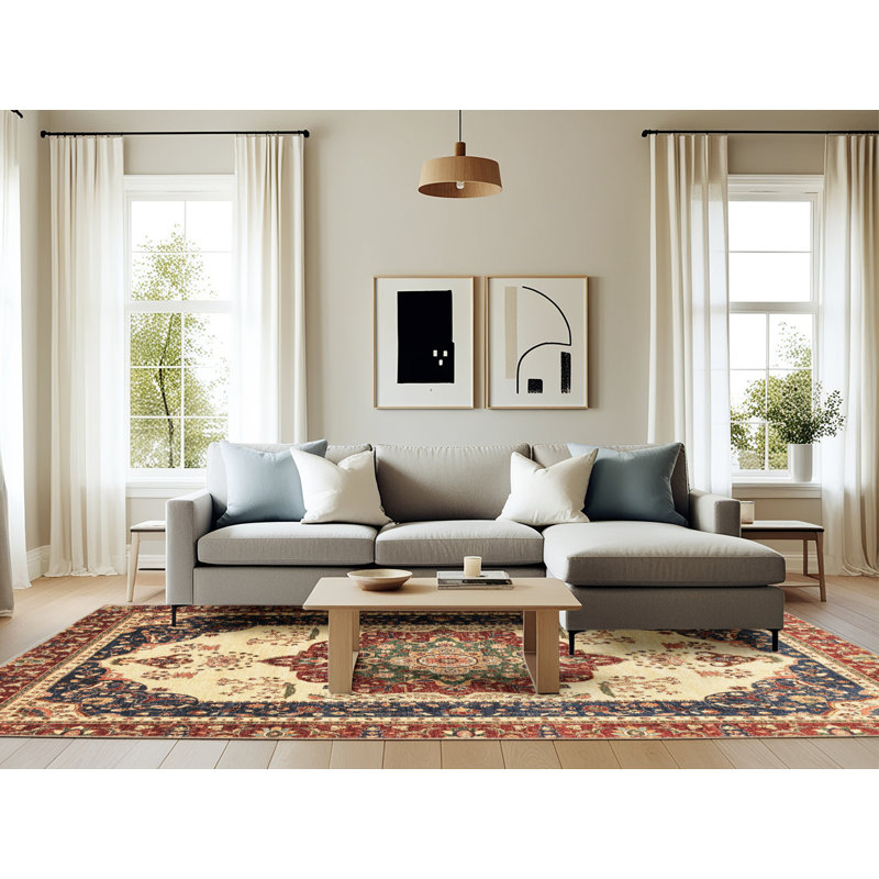 Abstract Indoor Rug, Rectangle 6' x 9'