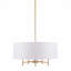 Lustre - configuration à 5 lumières avec abat-jour tambour-6589166