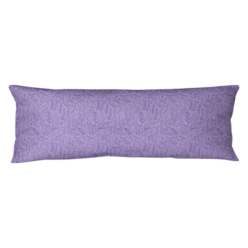 Luxury Plaid Polyester Body Pillow Medium Support Pillow, Blue/Pink, Plush, Polyester