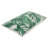 19" Green and White Tropical Leaves Printed Rectangular Throw Pillow