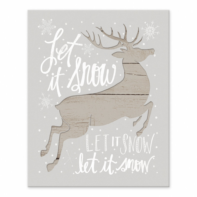 Let It Snow My Deer Easelback