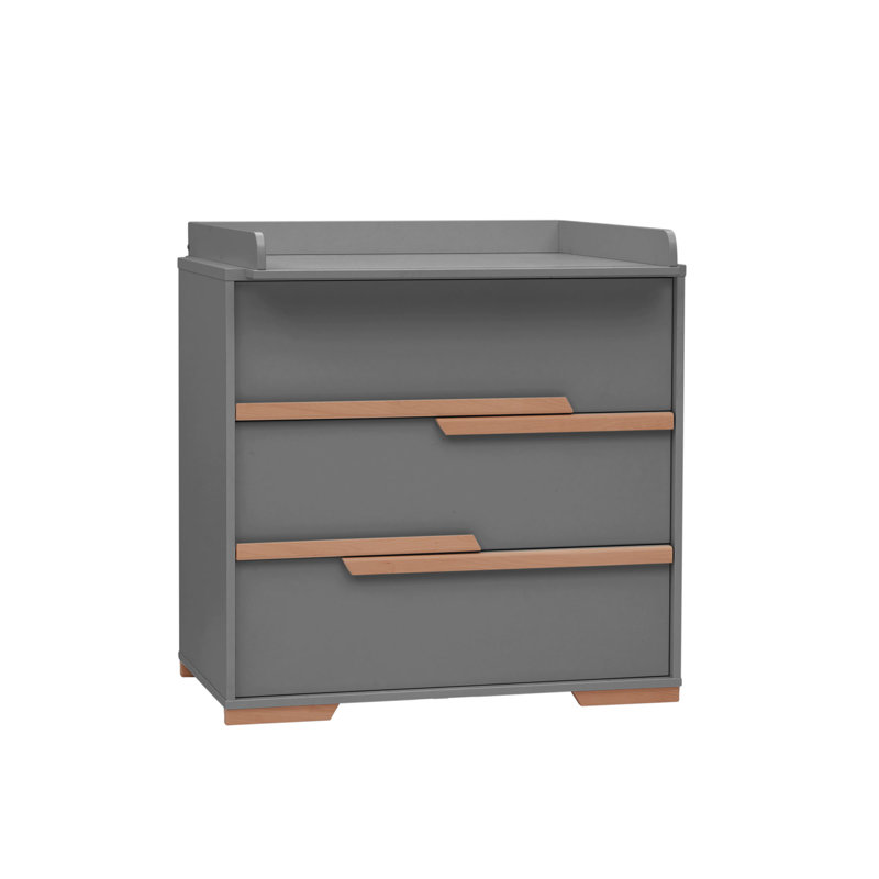 Gerke Kids 3 - Drawer Chest, Dark Grey