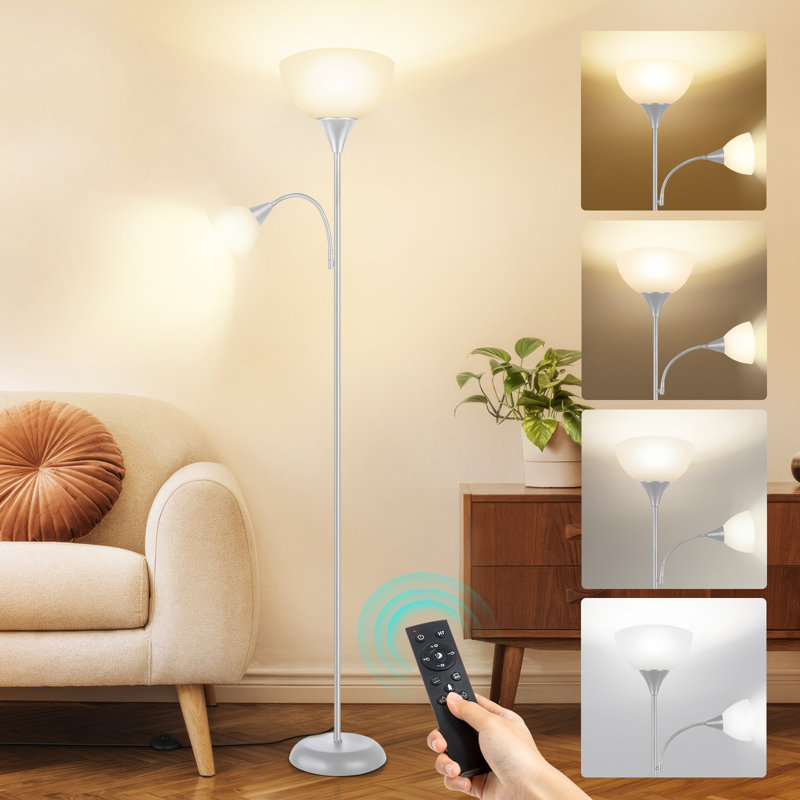 180cm Brushed Torchiere Floor Lamp