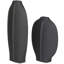 Ceramic Textured Decorative Vase Set-71134088-71134087