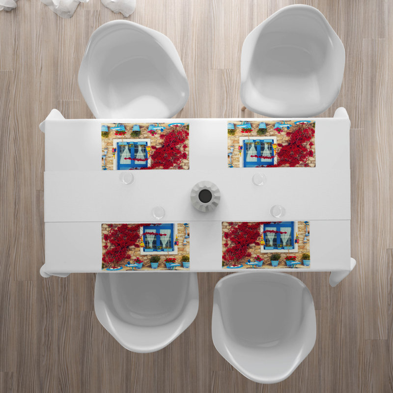 Polyester Floral Rectangle Placemat