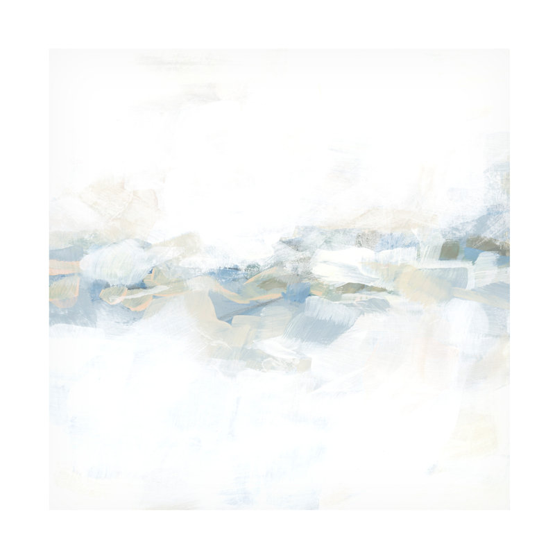 Art mural sur toile tendue - June Erica Vess, art mural «Surf Line II» pour le salon, la chambre à coucher ou le bureau - 14 x 14
