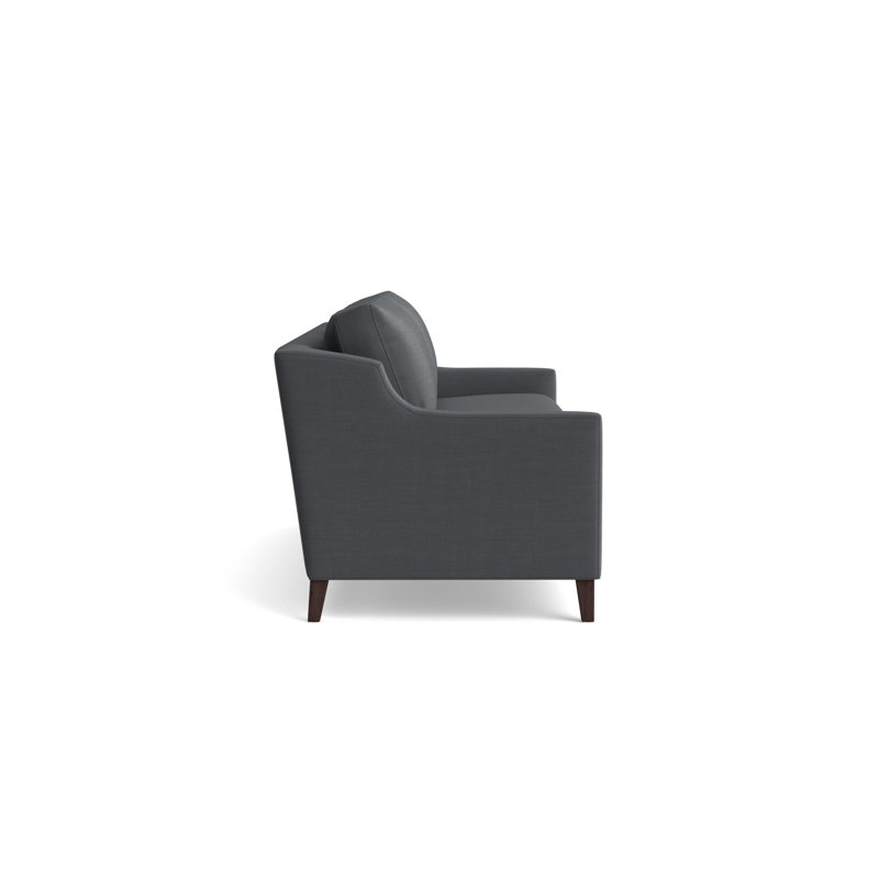 Gigi No Skirt 85 Sofa, Performance Linen - Charcoal, Java