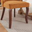 Chaise de salle à manger en rayonne en lin et flocage en lin-121093584