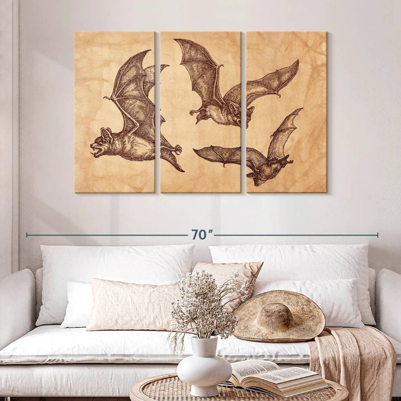 Brampt Bats, 32" H x 50" W