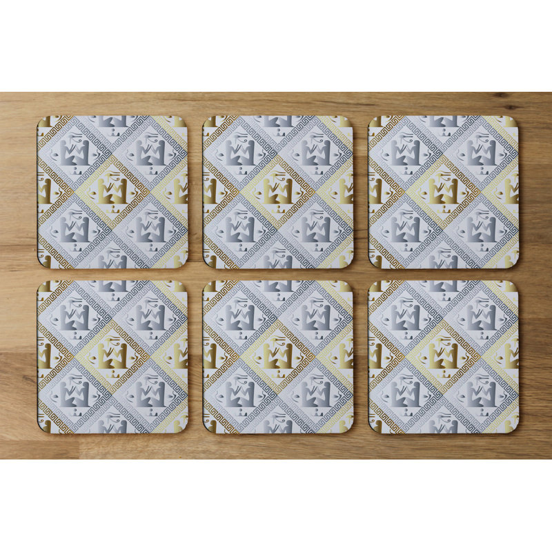 Square 6 Piece Coaster Set