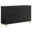 Ensemble de chambre avec grand lit 5 pièces Maxine - noir et gris-97560931-129848048