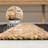 Zemple Rustic Farmhouse Woven Jute Stripe Natural/Black Rug-852021404