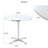 Modern Circular Dining Table And Small Tea Table, With A Minimalist Style