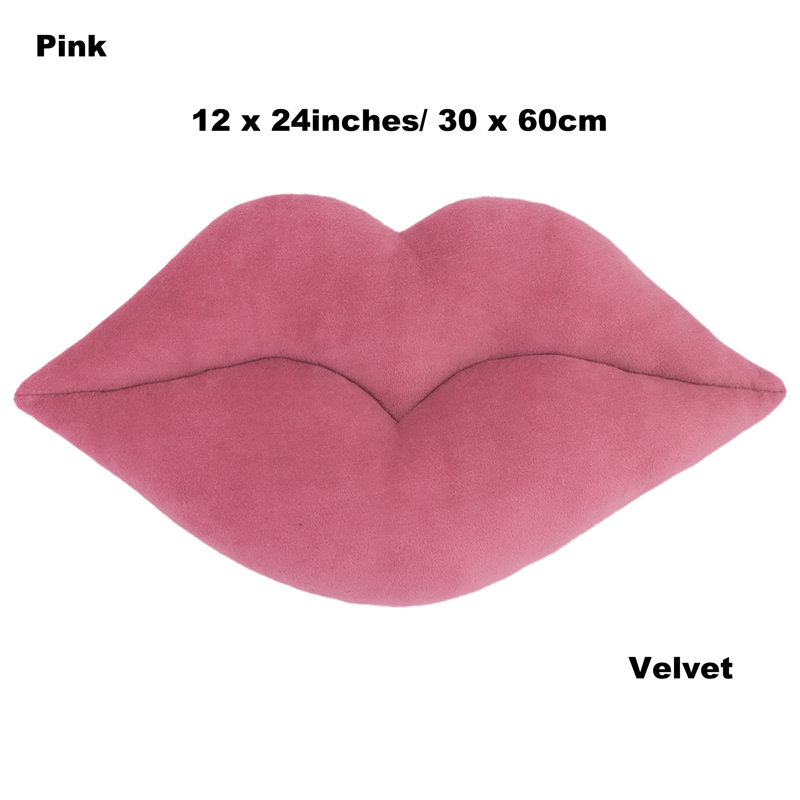 Throw Pillow, 12"H x 24"W, Pink
