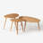Solid Oak Modern Coffee Nesting Table-Set of 3-1927517635