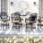 Lebanon Metal Outdoor Stool with Cushion