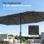 Parasol de marché 15 pi avec base-1433896623
