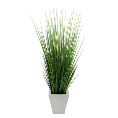 44'' Faux Foliage Grass in Metal Planter
