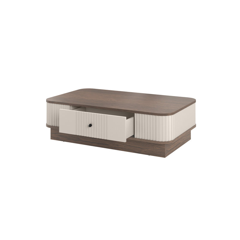 Vesper Coffee Table with Storage, Brown/Beige/Black