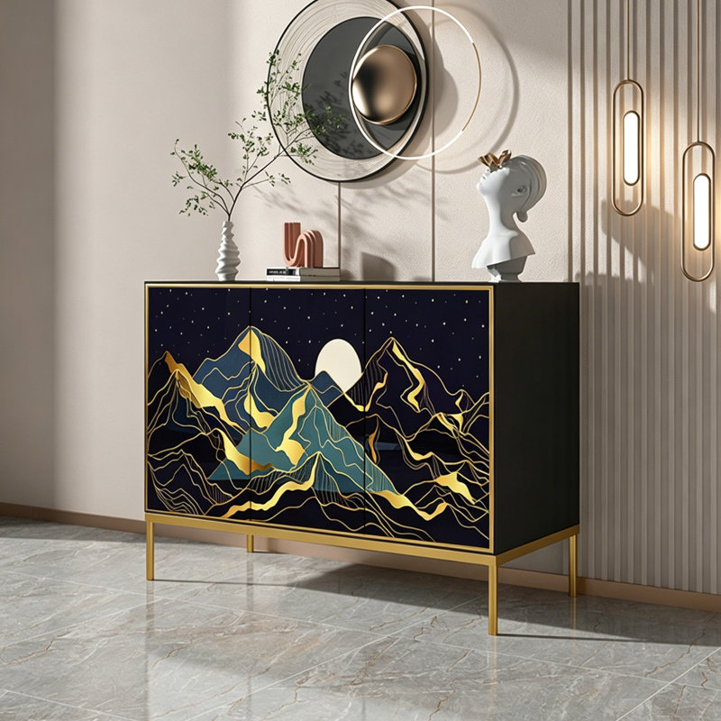 Solid Wood Living Room Storage Cabinet