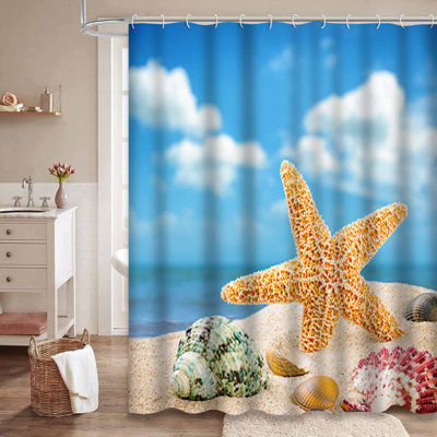 Étoile de mer, coquillages colorés, plage, coquille d'été, paradis des vacances, coquillage, 12 crochets