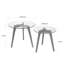 Leilani Glass Top Nesting Tables