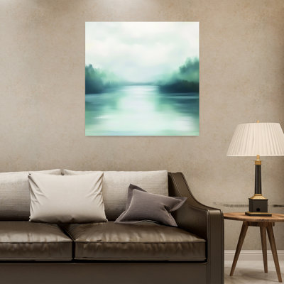 Art contemporain contemporain, paysage minimaliste moderne abstrait