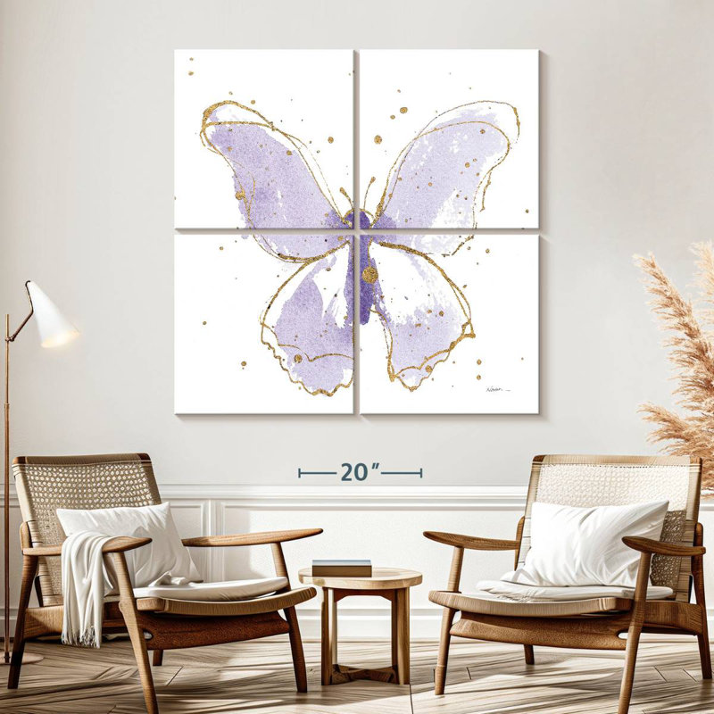 Brampt Gilded Butterflies Lavender