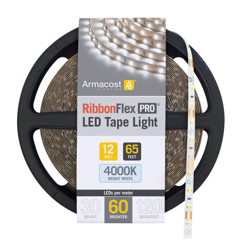Ruban de lumière RibbonFlex Pro, 12 V, 4 000 K, 60 DEL / M, IP20, 20 M, 4 000 K
