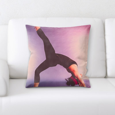 Microsuede Reversible Throw Pillow