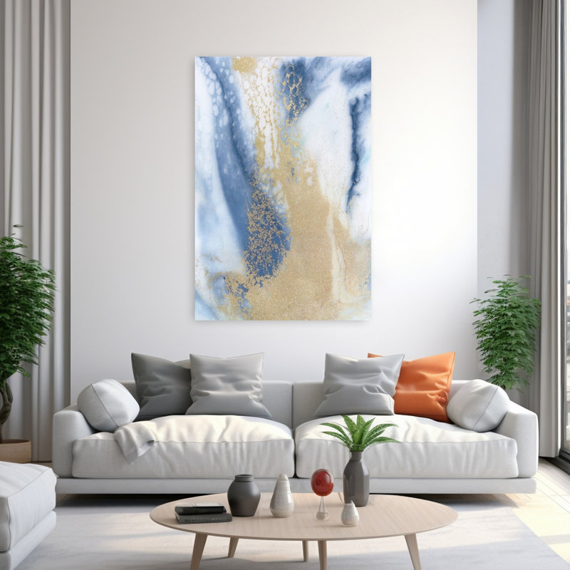 Art contemporain abstrait contemporain, H 60 po x l 40 po