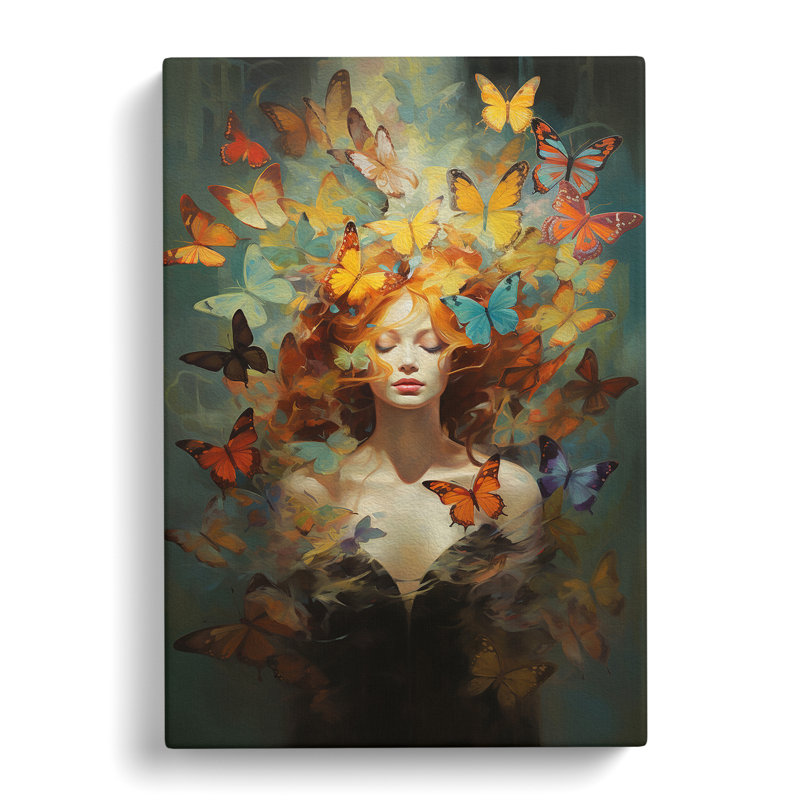 Butterfly Futurism - Wrapped Canvas, 76cm H x 50cm W x 3cm D
