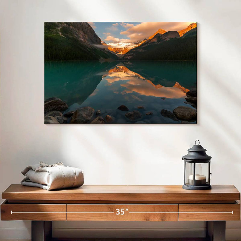 Alvord Lake Louise Sunrise, 16" H x 24" W