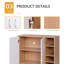 Pavlik 35" Free Standing Storage Cabinet Entryway Organizer Closet w/ Adjustable Shelf