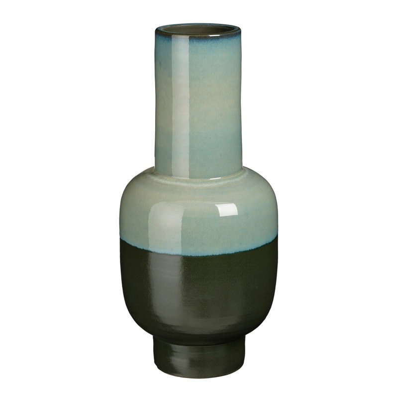 Brookhurst Terracotta Table Vase, Green