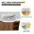 28 Inch Wall Mount Bathroom Vanity with Ceramic Sink, Space-Saving Single Door Cabinet and Open Shelf for Modern Farmhouse or Industrial Style Decor-1295293618-1295293617
