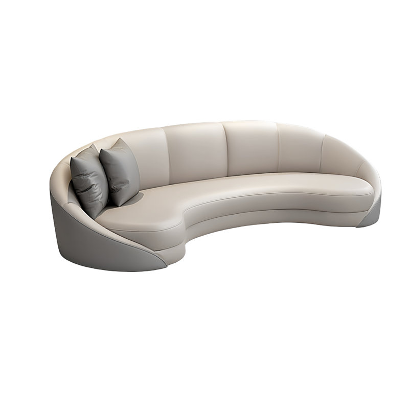 Canapé Curvilinear, Gris / Blanc cassé
