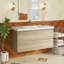 Meuble-lavabo mural simple lavabo de 42 pouces avec comptoir en résine de pierre-1640007878