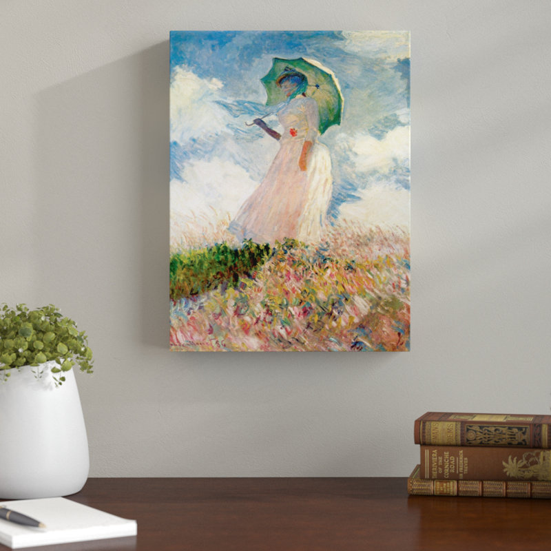Woman With A Parasol by Claude Monet - Wrapped Canvas Print, 152cm H x 101cm W