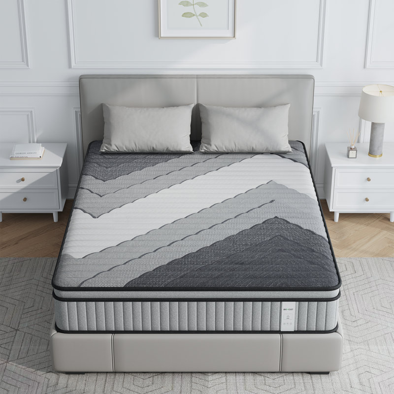 12 in Queen Size Hybrid Memory Foam Mattress in a Box, Individual Pocket Springs for Motion Isolation, Silent Sleep and Pressure Relief