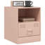 34.5cm W Steel Bedside Table-101281353