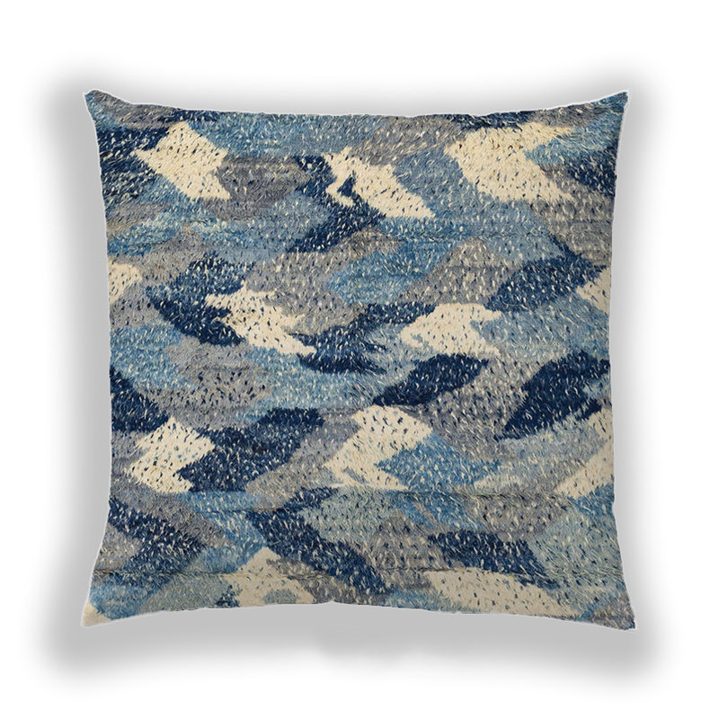 Coussin décoratif abstrait 2548, Microsuède