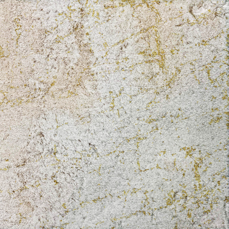Tapis à poils longs de qualité supérieure lavable à la machine ADS606, Gold, 9' x 12'