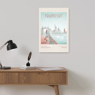 «Elegant Francfort Cityscape», impression sur toile