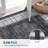 Modern Plaid Machine Washable Rug with Non-Slip Backing, Foldable Low Pile Floor Cover, Contemporary Bordered Indoor Mat for Bedroom, Living Room-921457458
