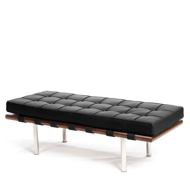 Faux Leather Upholstered Bench