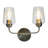 Metal and Glass 2-Light Vanity Light-69934910