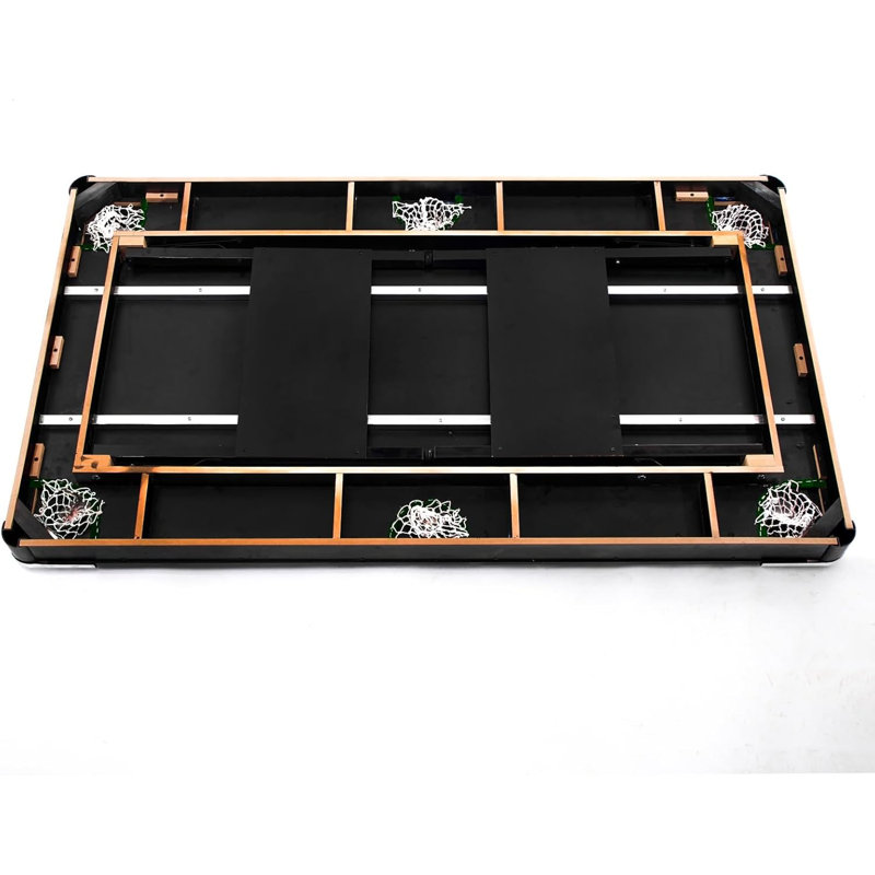 Ensemble de table de billard 3 en 1, table de tennis de table, table de billard, table de billard pliable, balles, queues, craies et brosse